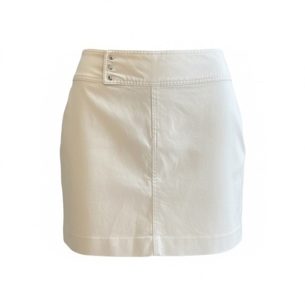 Banana Republic Cream Cotton Mini Skirt Size 6 Classic Preppy